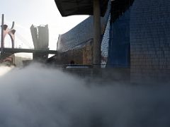 05B The fog gets higher and higher Fog Sculpture #08025 (F.O.G.) 1998 by Fujiko Nakaya Guggenheim Bilbao Spain