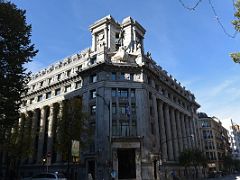 10A The BBVA Building was designed in 1912 by Pedro Guimon with Corinthian columns Bilbao Spain