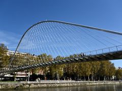 01B Zubizuri Bridge Was Designed by architect Santiago Calatrava Bilbao Spain