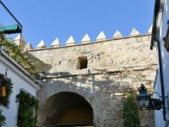 01A Puerta de Almodovar is the only survivor of the nine city gates built by emir Abd ar-Rahman, though most is 14C Christian work Old Town Cordoba Spain