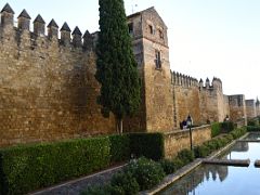 01B Historic City Wall along Calle Cairuan was constructed by the Christians in the 14C Old Town Cordoba Spain