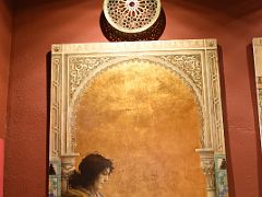 06B 12C poet Hafsa Al-Rukiniyya mural by Jose Luis Munoz Casa de Sefarad Sephardic Jewish museum Cordoba Spain