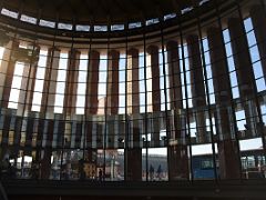 05B The Circular Building Extension With Multiple Reddish-Brown Pillars Was Designed By Rafael Moneo Atocha Railway Station Madrid Spain