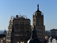 04 Vitalicio Generali Building And La Union y el Fenix Espanol Building From Circulo de Bellas Artes Rooftop Bar Madrid Spain