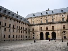 01F Patio de los Reyes Courtyard of the Kings At El Escorial Near Madrid Spain