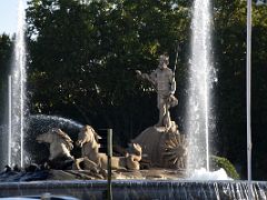 01A Neptune Fountain was designed by Ventura Rodriguez and sculpted in white marble and completed in 1784 Madrid Spain