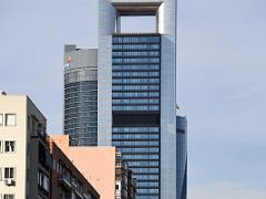 05 Torre PwC, Torre Cepsa, Torre Espacio Skyscrapers From Gates Of Europe in the North Business Area Madrid Spain