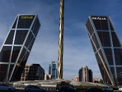 08A The Gates Of Europe Are The First Leaning Buildings in the World By USA Architects John Burgee and Philip Johnson in the North Business Area Madrid Spain