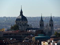 02B View To The West Includes Almudena Cathedral From Gran Via Rooftop Madrid Spain