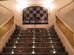 05A The tour walks up the stairs to the first floor Teatro Real Opera House Madrid Spain