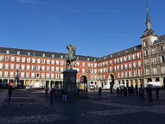 03A Philip III on a horse statue in the centre of Plaza Mayor Madrid Spain