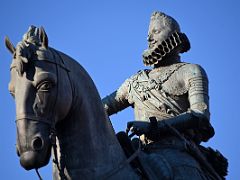 03C Philip III on a horse statue close up Plaza Mayor Madrid Spain