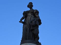 11C Statue of Maria Christina, Wife Of King Ferdinand VII, Close Up Near Cason del Buen Retiro Prado Annex Madrid Spain