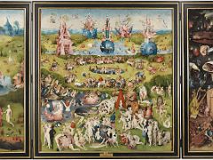 01A The Garden of Earthly Delights Triptych - Hieronymus Bosch 1490-1500 Top 10 Paintings From Prado Website Madrid Spain