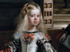 02D Infant Margaret Theresa Daughter Of Philip IV Close Up Las Meninas - Diego Velazquez 1656 Top 10 Paintings Prado Madrid Spain