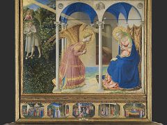 04 The Annunciation - Fra Angelico 1425-28 Top 10 Paintings From Prado Website Madrid Spain