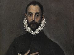 07 Nobleman with his Hand on his Chest - El Greco 1580 Top 10 Paintings From Prado Website Madrid Spain