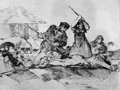 02 Disasters OF War Plate 28 Rabble - Goya Museo Reina Sofia Art Museum Madrid Spain