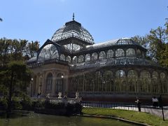 12A Crystal Glass Palace is situated on the edge of a small pond El Retiro Park Madrid Spain