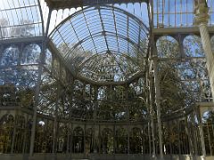 12C Crystal Glass Palace from the inside El Retiro Park Madrid Spain