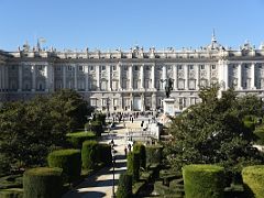 01A Royal Palace Eastern Facade Behind The Plaza de Oriente From The Opera House Madrid Spain