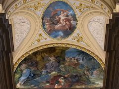 10A Smaller Paintings Are Below The Main Fresco At The Top Of The Grand Staircase After Entering Royal Palace Madrid Spain