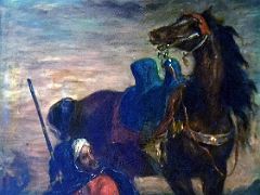 13A Arab Rider - Eugene Delacroix 1854 Thyssen Art Museum Madrid Spain