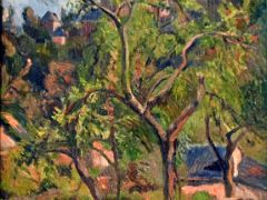 02 An Orchard under the Church of Bihorel- Paul Gauguin 1884 Thyssen Art Museum Madrid Spain