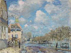 04 Flood at Port‐Marly - Alfred Sisley 1876 Thyssen Art Museum Madrid Spain