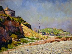 13 Port-en-Bessin, The Beach - Paul Signac 1884 Thyssen Art Museum Madrid Spain