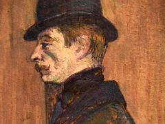 15B Gaston Bonnefoy - Henri de Toulouse-Lautrec 1891 Close Up Thyssen Art Museum Madrid Spain