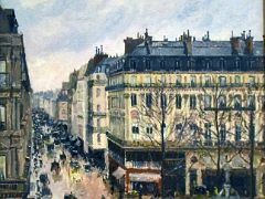 18A Rue Saint-Honore in the Afternoon. Effect of Rain - Camille Pissarro 1897 Thyssen Art Museum Madrid Spain