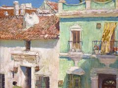 21 Plaza de la Merced, Ronda - Childe Hassam 1910 Thyssen Art Museum Madrid Spain