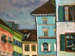 02A Murnau Top of the Johannisstrasse - Wassily Kandinsky 1908 Thyssen Art Museum Madrid Spain