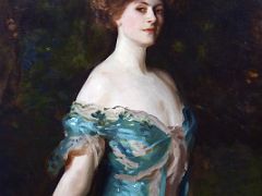 05B Portrait of Millicent, Duchess of Sutherland - John Singer Sargent 1904 Close Up Thyssen Art Museum Madrid Spain