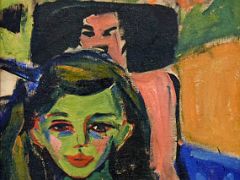 10 Franzi in front of a Carved Chair - Ernst Ludwig Kirchner 1910 Thyssen Art Museum Madrid Spain