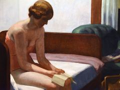 29B Hotel Room - Edward Hopper 1931 Close Up Thyssen Art Museum Madrid Spain