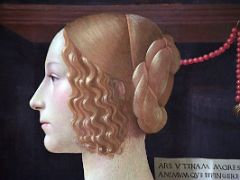 08B Portrait of Giovanna Tornabuoni - Domenico Ghirlandaio 1489‐90 Close Up Thyssen Art Museum Madrid Spain