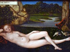 14 The Nymph at the Fountain - Lucas Cranach the Elder 1530-34 Thyssen Art Museum Madrid Spain