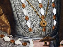 16C Portrait of Henry VIII of England - Hans Holbein the Younger 1537 Close Up Thyssen Art Museum Madrid Spain