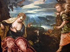 17 The Annunciation to the Wife of Manoah - Tintoretto 1555-59 Thyssen Art Museum Madrid Spain