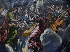 23C The Annunciation - El Greco 1596-1600 Close Up Thyssen Art Museum Madrid Spain