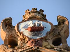 02D The Coat Of Arms Of San Sebastian At The Top Of The Basilica of Saint Mary of Coro In San Sebastian Donostia Old Town Spain