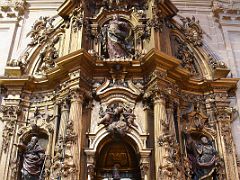 10A Statues Of Mary And Peter In Side Altar In Basilica of Saint Mary of Coro In San Sebastian Donostia Old Town Spain