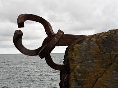 07A The Wind Comb 1977 is a collection of three sculptures by Eduardo Chillida and architect Luis Pena Ganchegui At The Bottom Of Mount Igueldo San Sebastian Donostia Spain