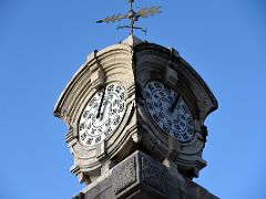 02C Traditional mechanical barometer in Belle Epoque style next to La Concha Beach Old Town Parte Vieja San Sebastian Donostia Spain