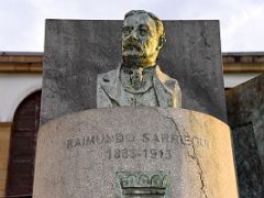 09A Bust Of Raimundo Sarriegui who wrote the March of San Sebastian replica by Nino Barriuso Old Town Parte Vieja San Sebastian Donostia Spain