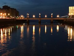 11 Urumea River Flows Under Puente Del Kursaal Bridge At Night With The Kursaal Congress Centre Old Town Parte Vieja San Sebastian Donostia Spain