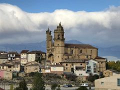 06B Church of San Andres Close Up Elciego Village From Frank Gehry Hotel Marques de Riscal Rioja Spain