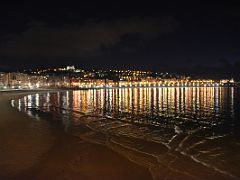 03E The Lights Reflect In The La Concha Bay At Night San Sebastian Donostia Spain